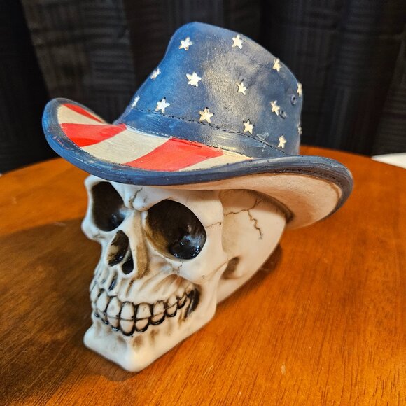 Treasure Cove P754752 American Cowboy Skull - Picture 1 of 4